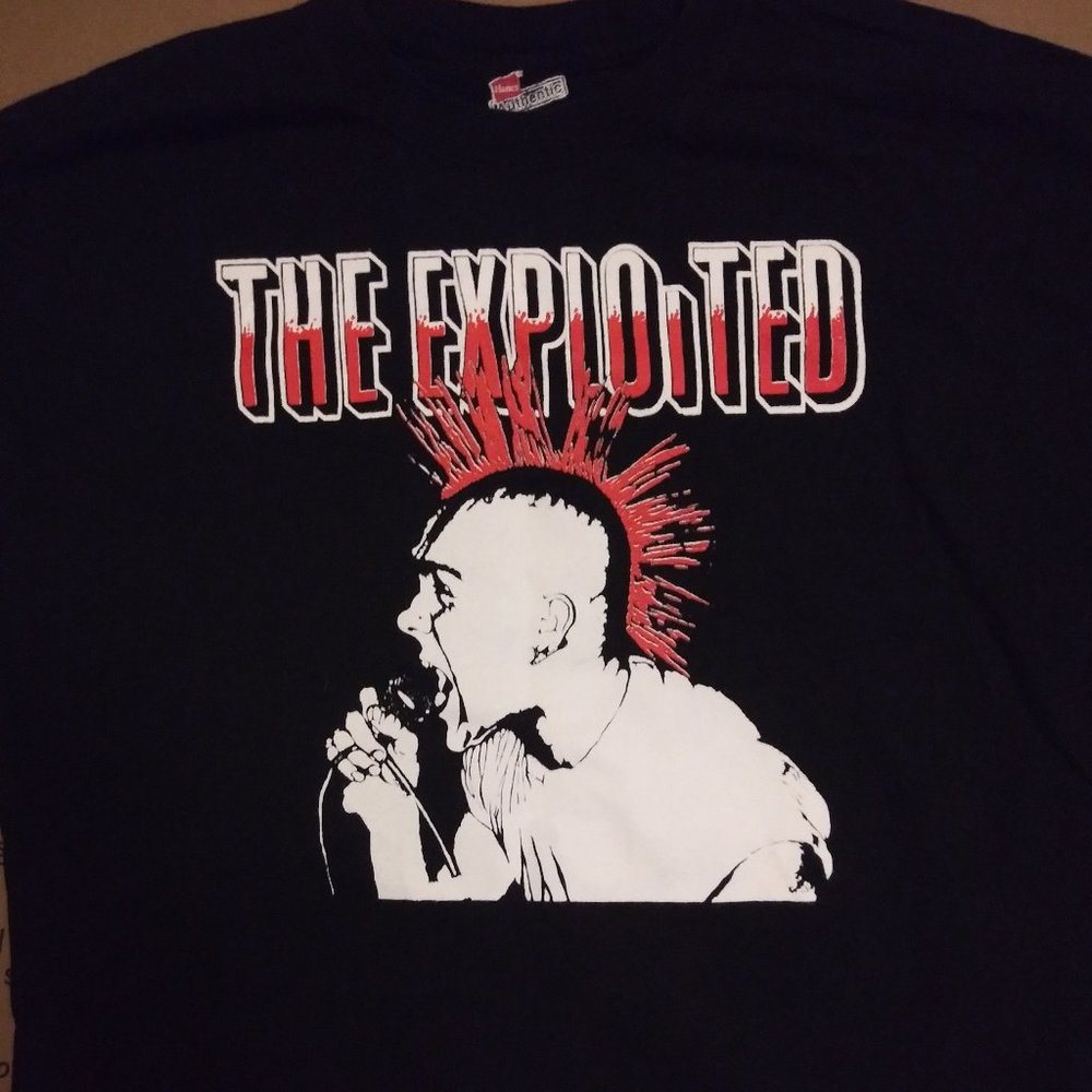The Exploited Wattie Buchan Vintage T-Shirt (Size Medium) NEW Punk Rock